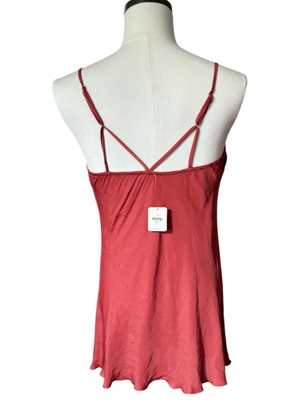 Womens Mini Slip Dress Free People Cowl Neck Sz Medium NWT - Picture 12 of 16